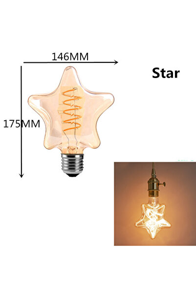 Choice 4 وات 220 فولت نعم نجمة 220 فولت LED ذهبي A60 ST64 G80 G95 G125 نجمة ق...
