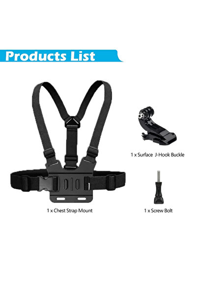 Choice حزمة C حزام الرأس وحزام الصدر لكاميرا GoPro Hero 13 12 11 10 9 8 7 AKA...