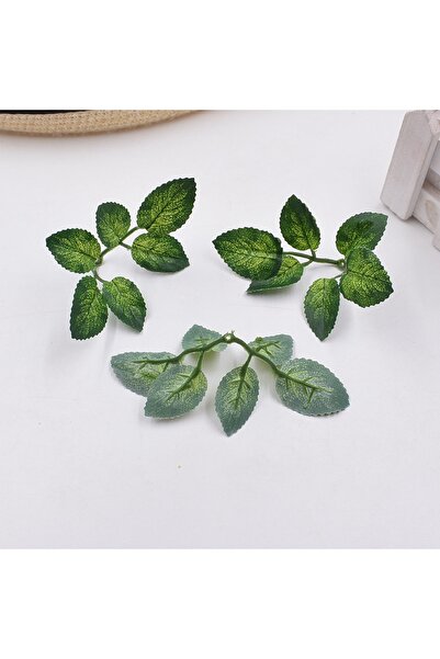 Choice 50 قطعة من الطراز 3 30/50 قطعة من أوراق الورد الخضراء الاصطناعية لتزيي...