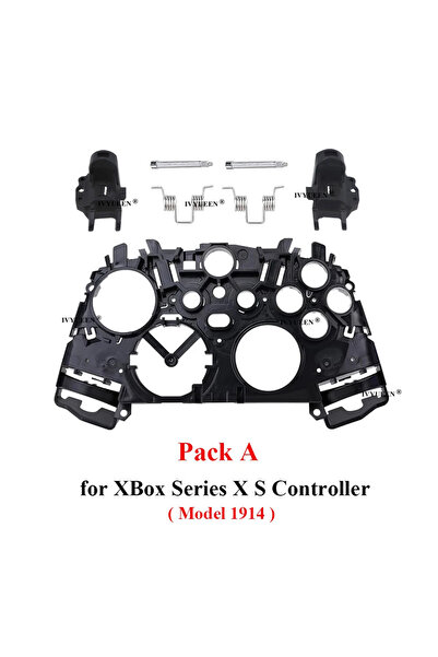 Choice حزمة إطار متوسط بلاستيكي IVYUEEN لجهاز تحكم Xbox Series S X Core مع غطاء داخلي للوحة الألعاب