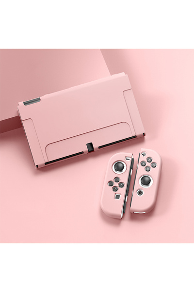 Choice غطاء حماية وردي لجهاز نينتندو سويتش OLED Switch Swith Joy Con Joycon A...