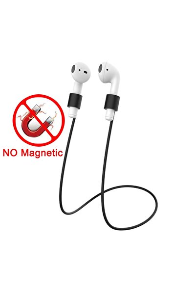 Choice سماعات أذن مغناطيسية مضادة للضياع من السيليكون الناعم باللون الأسود لأ...