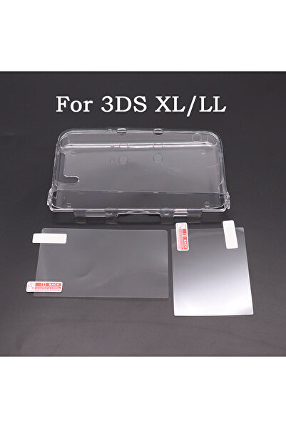 TingDong For 3DS XL LL Plastic Clear Crystal Shell Skin Case Cover For New 2D...