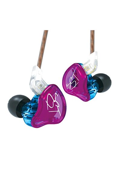 Choice سماعة أذن سلكية ZST أرجوانية بدون ميكروفون KZ ZST كابل قابل للفصل داخل...