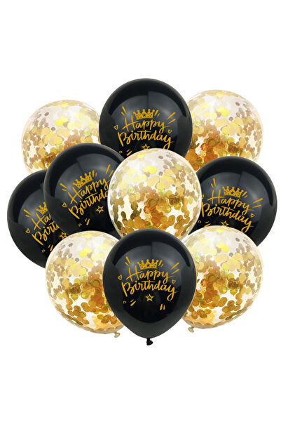 Choice مجموعة من 10 قطع من بالونات اللاتكس لأعياد الميلاد السعيدة مقاس 12 بوص...