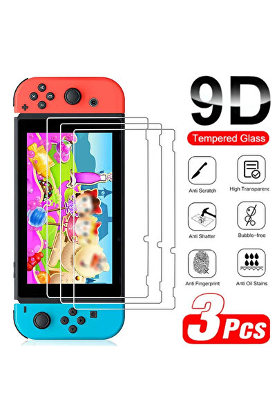 Choice 1 قطعة لـ Switch OLED 1/2/3 قطعة 9H واقي شاشة من الزجاج المقوى متوافق مع Nintendo Switch OLED / NS