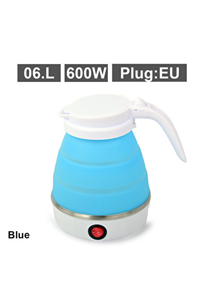 Choice غلاية كهربائية صغيرة قابلة للطي من Blue-EU بسعة 0.6 لتر، غلاية كهربائي...