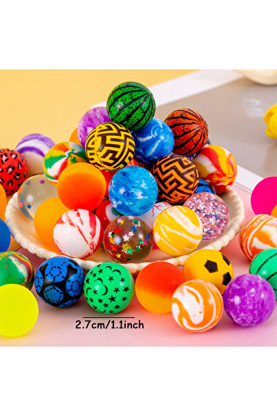 Choice 20 قطعة من كرات القفز الصغيرة بألوان عشوائية، هدايا لحفلات أعياد الميل...