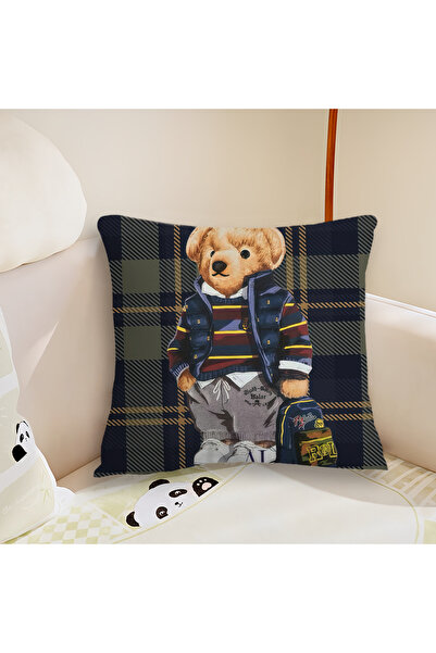 Miniso غطاء وسادة فاخر على شكل دببة بولو بي-بي، مقاس 50×50 سم (20×20 بوصة) من...