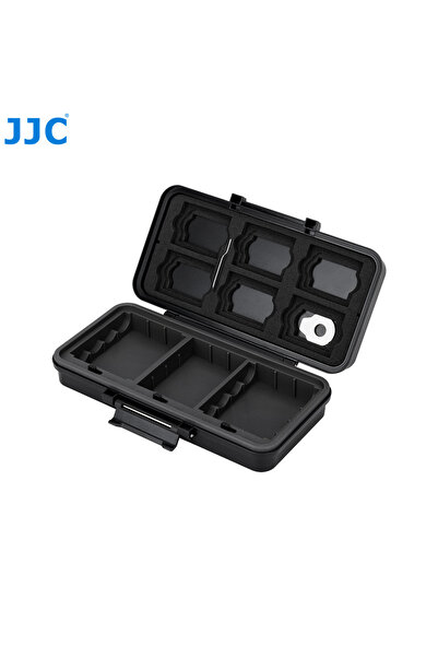 Choice black JJC Multi-Functional Battery Storage Case Holder Organizer For 6 SD Card 5 CFe A 6 CFe B Card