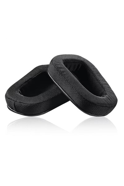 Choice شبكة سوداء لسماعات الرأس Logitech G533 G633 G935، وسائد أذن لسماعات الألعاب G231، G433، G533، G633، G635، G933، G935