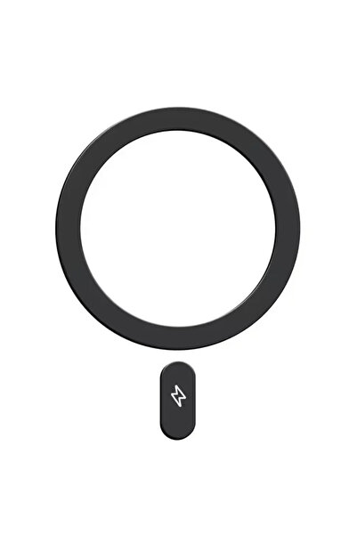 Choice1 حلقة معدنية مغناطيسية سوداء واحدة لشاحن ماج سيف اللاسلكي، ملصق من صفي...