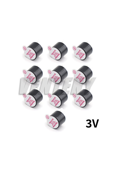 Choice 12V 10PCS 3V 5V 12V 12 x 9.5MM Active Buzzer Magnetic Long Continous Beep Tone