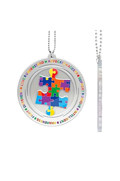 Choice 1PC 1 Piece Acrylic Autism Awareness Puzzle Charm Multi-functional 2D ...