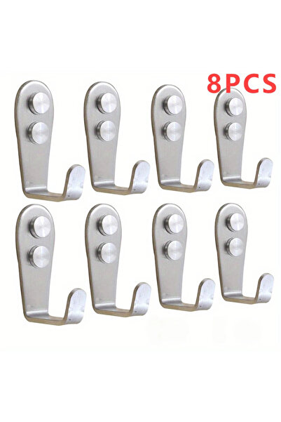 Choice 8 قطع خطاف 8/4 قطع خطاف مزدوج الفتحات من الفولاذ المقاوم للصدأ عالي ال...