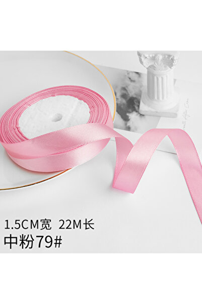 Choice شريط ساتان من Wusmart، طوله 22 مترًا، وردي متوسط، 22 مترًا/لفة، بسمك 1...