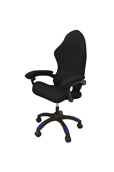 Choice غطاء كرسي ألعاب منزلي بسيط وأنيق أسود قطعة واحدة، مسند ظهر مقعد ألعاب كمبيوتر عالمي