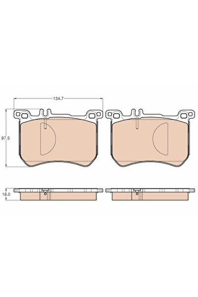 TRW Set Placute Frana Frana Disc Mercedes-Benz S-Class/Sl