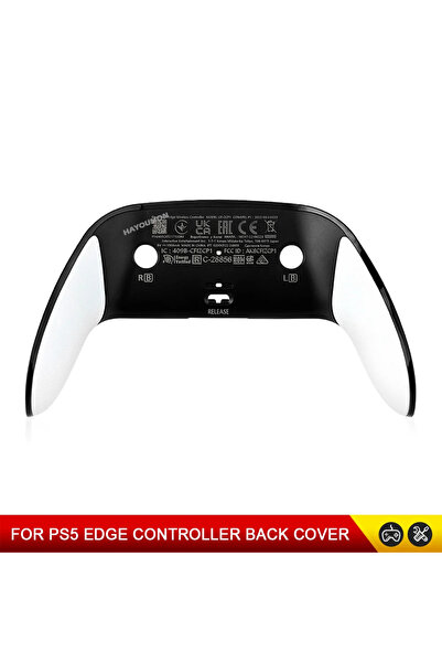 Choice غطاء خلفي لجهاز PS5 Edge للألعاب باللون الأبيض والأسود وغطاء خلفي مضاد...