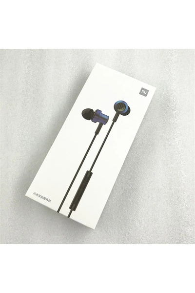 Xiaomi Blue Mi 3.5mm In-Ear Earphone Double Dynamic Headsets Sport Wired Headphones For samsung huaw