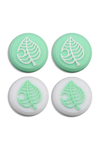 JCD AE 4 قطع من وسادة أوراق الدب من Animal Crossing وغطاء قبضة عصا التحكم لجه...