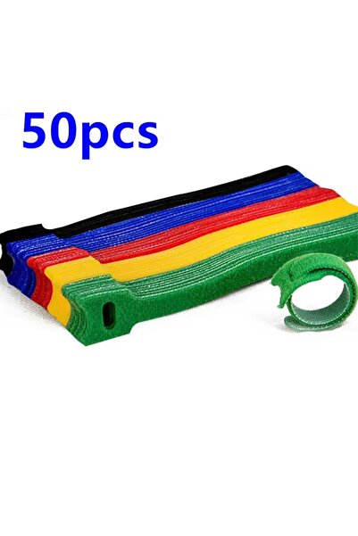 Choice 50 قطعة من أشرطة ربط الكابلات متعددة الأغراض من فيلكرو قابلة لإعادة الاستخدام، ومنظمات الأسلاك متعددة الأغراض