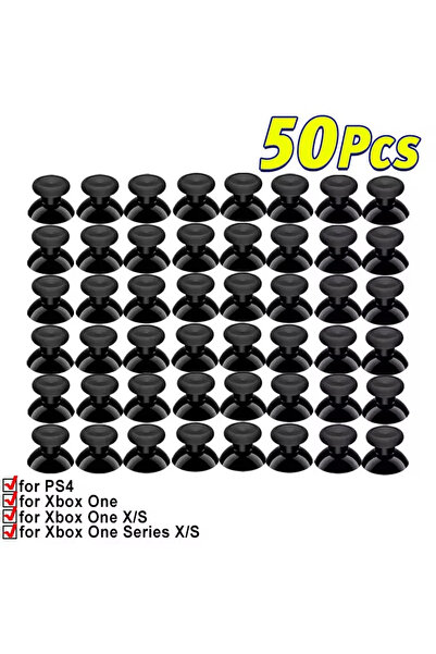 Choice 50 قطعة 10 قطع من أعواد الإبهام البديلة لجهاز تحكم PS5 PS4 PS3 أعواد الإبهام التناظرية لجهاز Xbox ONE Seri