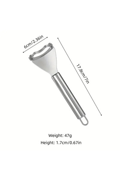 Choice Gray-09-08-07 Stainless Steel Corn Planer Ergonomic Handle Corn Peeler Peel, Separate & Enjoy Fresh