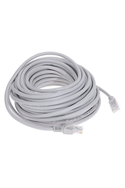 Choice1 15m 5M/10M/15M/20M/30M Optional Gray CAT5/CAT-5e Ethernet Cable RJ45 + DC Power CCTV Network Lan Cab