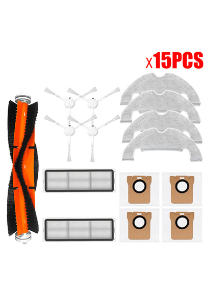Choice مجموعة من 15 قطعة من قطع الغيار البديلة لمكنسة شاومي الروبوتية X10، فر...