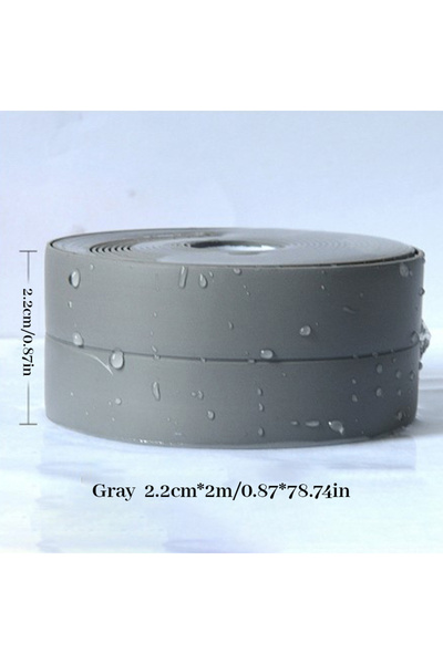 Choice ملصق حائط رمادي مقاوم للماء مقاس 2 متر × 2.2 سم، حوض مطبخ للوجه في شري...