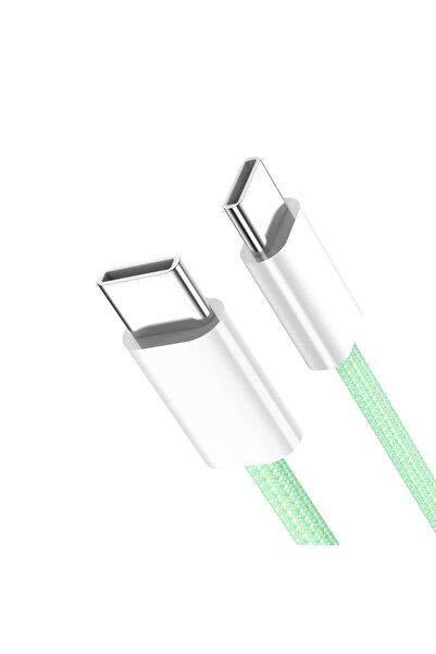 Choice كابل PD 60 واط من النوع C إلى النوع C باللون الأخضر بطول 1 متر لهاتف i...