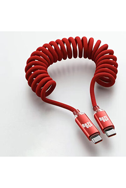 Choice 2 متر C-C أحمر NNBILI 120 واط سيارة من النوع C إلى USB C شحن سريع لأجه...