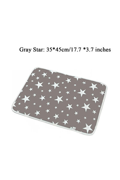 Choice Gray Stars Pets Hamster Washable Absorbent Pee Pads for Rabbit Cage Guinea Pig Accessories Guinea Pi