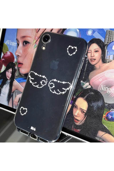 Choice جراب هاتف iPhone 14 Pro فقط أنيق وجذاب على شكل أجنحة ملاك كورية على شك...