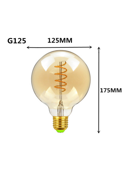 Choice 4 وات 220 فولت نعم G125 220 فولت LED ذهبي A60 ST64 G80 G95 G125 نجمة ق...