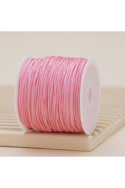 Choice 0.8 مم وردي 1 لفة 0.8 مم خيط اليشم المنسوج مجوهرات إكسسوارات الخرز DIY...