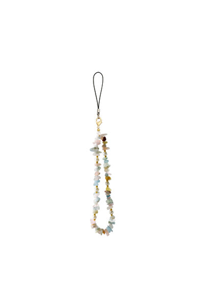 Choice3 Natural Gemstone Pearl Phone Lanyard Handmade Bead Bohemian Style Wri...