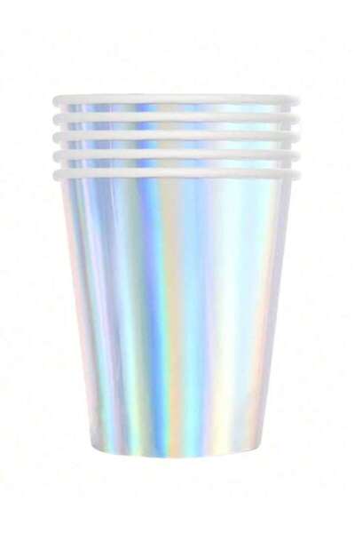 Choice3 10pcscup Mermaid Party Colorful Shell Disposable Tableware Summer Bea...