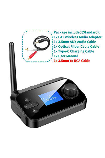 Choice With RCA Cable Multi-Function Bluetooth Audio Transmitter Receiver 3.5mm AUX Optical Coaxial Stereo