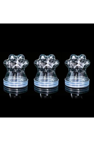 Choice3 3Pcs Transparent Pet Fur Keepsake Bottle Pet Cat Hair Storage Jar Kaw...