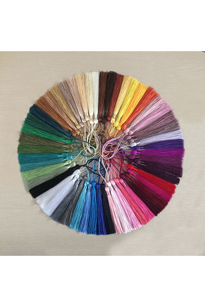 Choice 31 لونًا مختلطًا، 100 قطعة/عبوة، شراشيب من الحرير والبوليستر، 13 سم، ش...