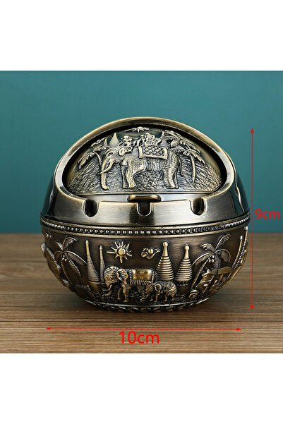 Choice A Creative Ashtray with Lid Covered Windproof Ashtray Indoor Outdoor A...