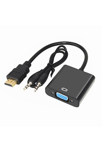 Choice كابل HDMI إلى VGA عالي السرعة أسود اللون محول HDTV مع صوت عالي الدقة 1...