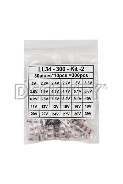 Choice 3V-24V 300PCS SMD LL34 Zener Diode Kit 0.5W 1/2W 3V-24V 2V-39V SMD Diode Set 1N4148