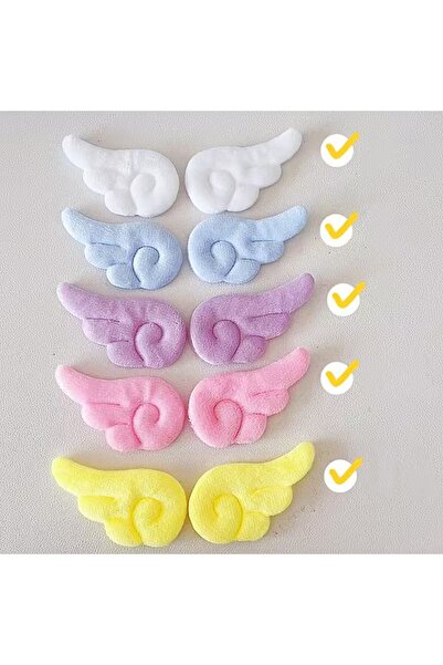 Choice3 40 مزيج متعدد الألوان 40 إكسسوارات جناح ملاك قطيفة لطيفة للأطفال والف...