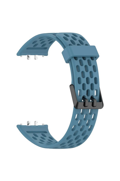 Choice Samsung Galaxy Fit3 Blue Breathable Straps for Samsung Galaxy FIT 3 Silicone Band Women Men Soft Spo