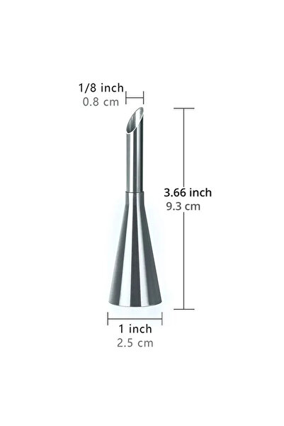 Choice أداة خبز الكيك الغربية من الفولاذ المقاوم للصدأ كبيرة الحجم قطعة واحدة من نفخة الكعك والكريمة وعصارة الزهور