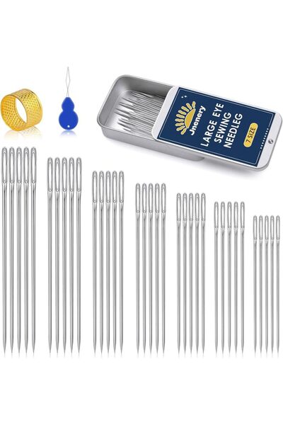 Choice1 35pcs MIUSIE 35/50/70Pcs Hand Sewing Needles 7 Sizes Large Eye Sewing...