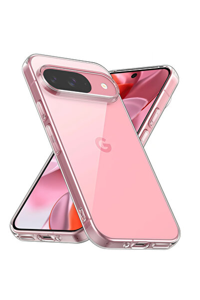 Choice جراب سيليكون شفاف فائق النحافة لهاتف Google Pixel 9، جراب سيليكون ناعم...